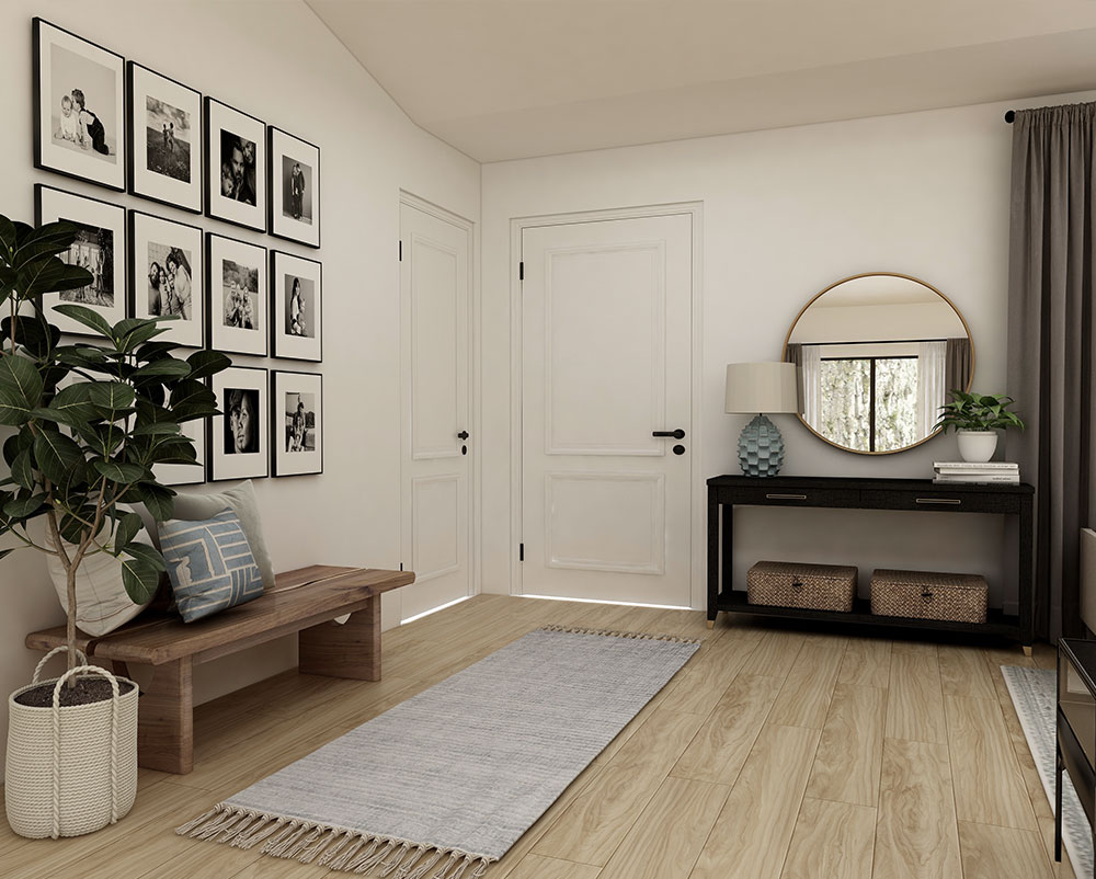 Boden mit Fußläufer