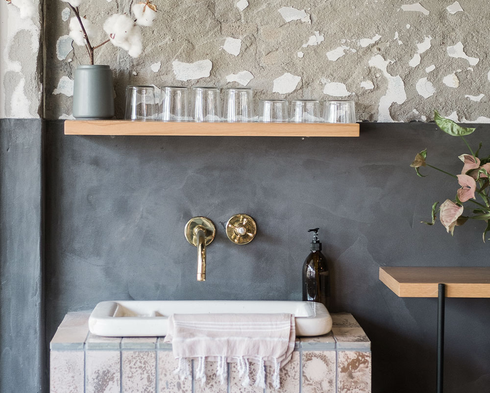 Badezimmer Wand Dekoration